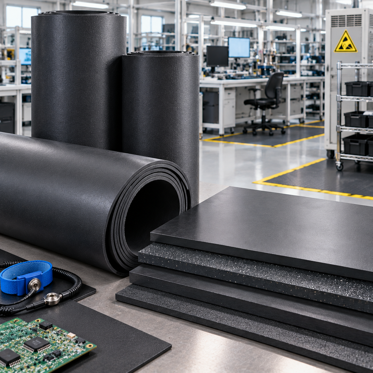 electrically conductive rubber sheet