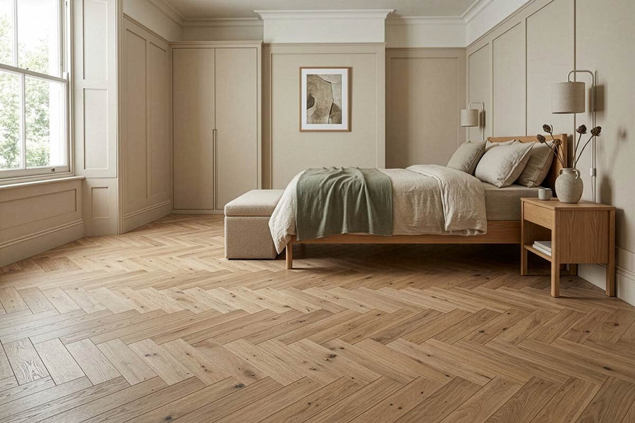 Natura Engineered Rustic Herringbone Invisible
