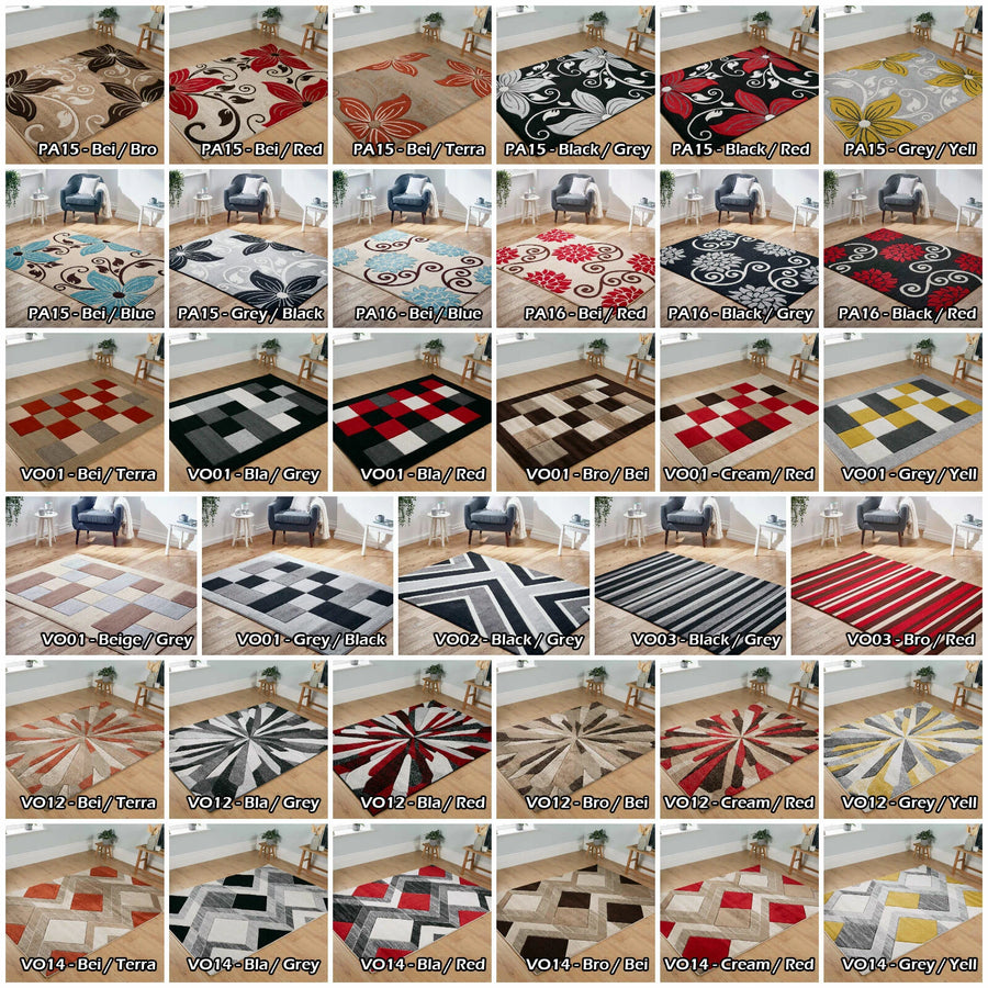 GEOMETRIC LIVING ROOM MODERN BEDROOM SOFT HIGH QUALITY AREA RUGS MAT