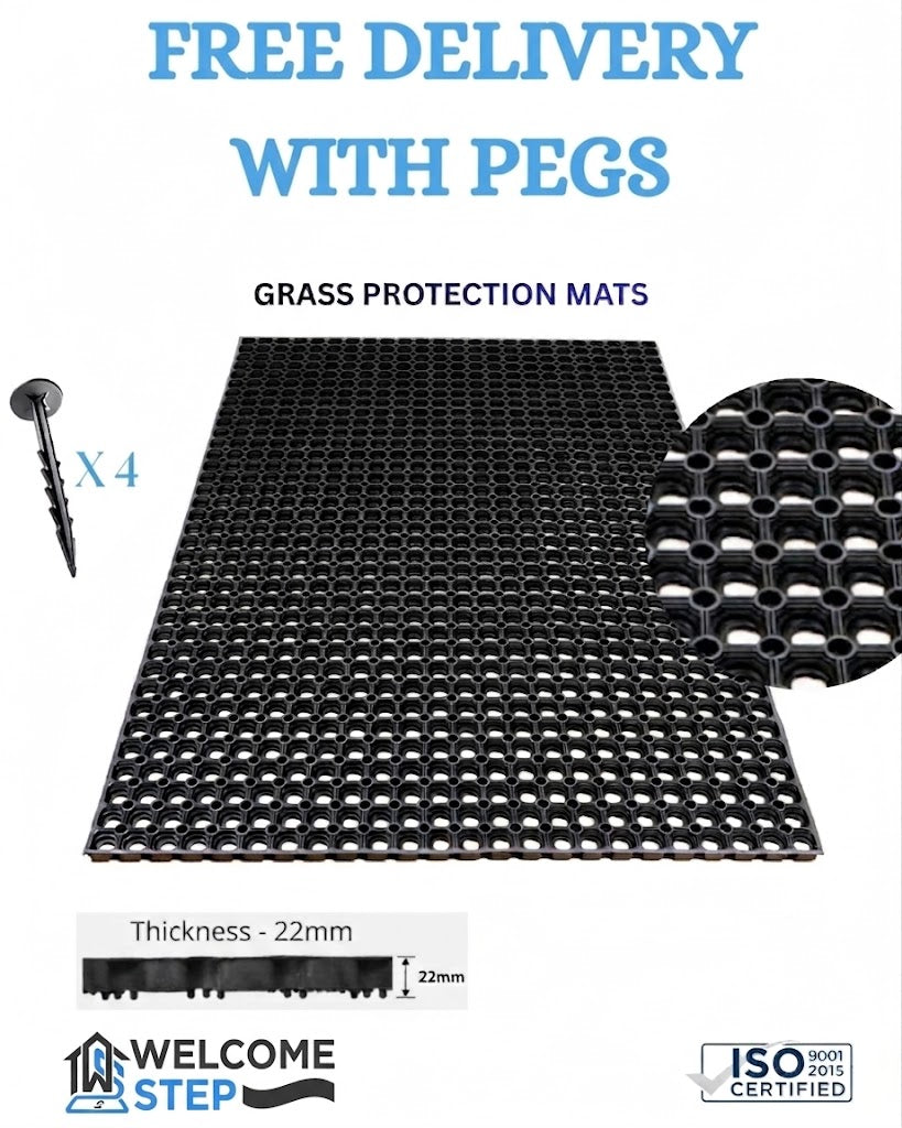Free Delivery Premium Grass Protection Mats 80cmx120cmx22mm