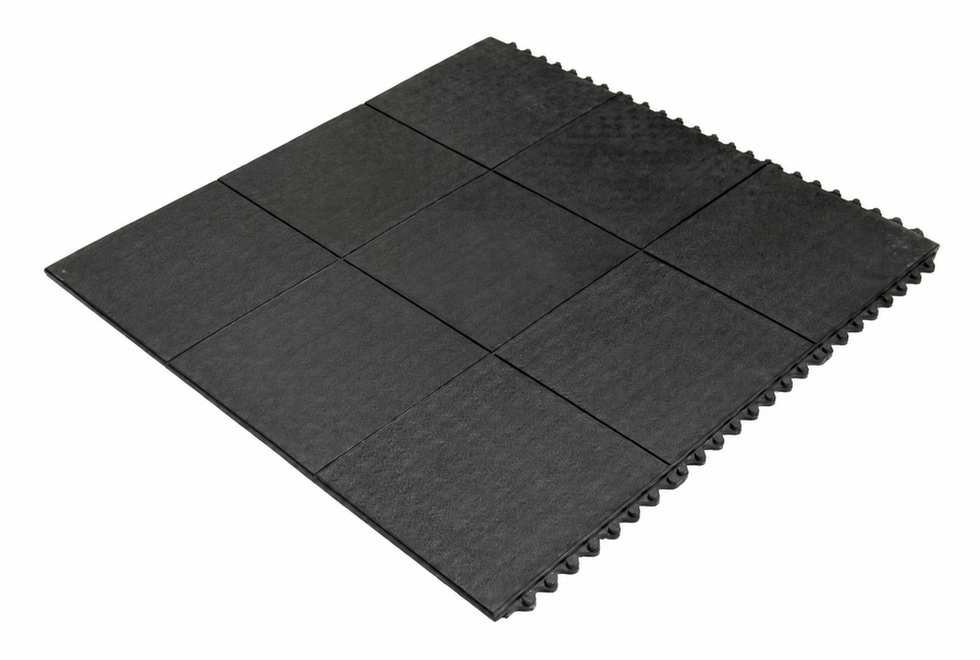Interlocking Rubber Gym mat 3''x3''(91x91cm) 16mm gym flooring