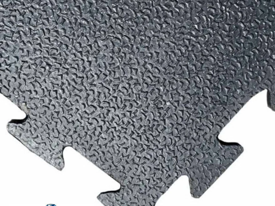 12mm Amoebic Interlock Rubber Gym Mat – 6'x4' | Heavy-Duty | Slip-Resistant