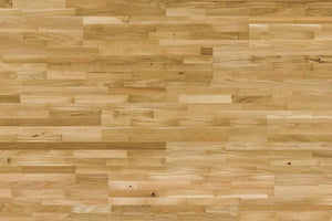 Top view of the rustic European oak four-strip floor