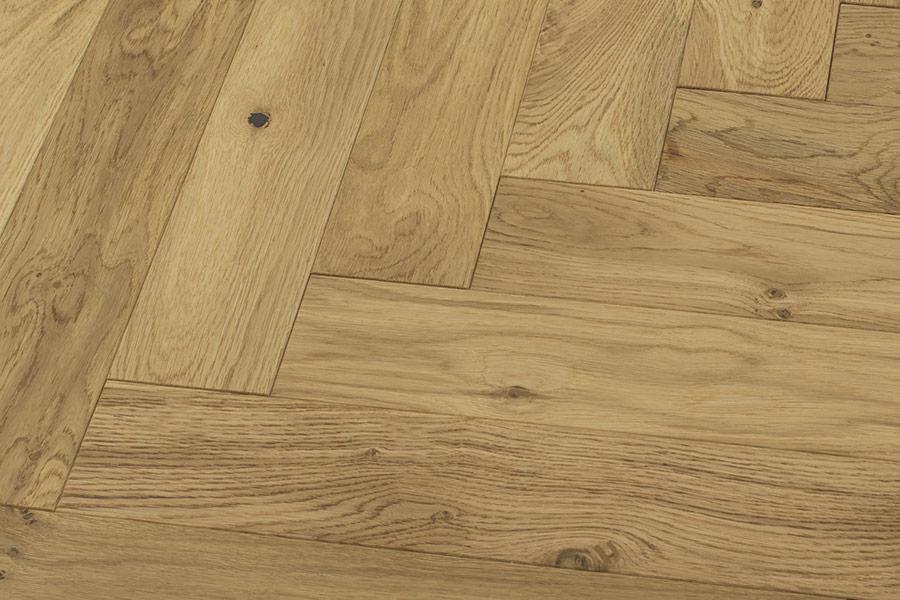 Natura Engineered Herringbone Natural Lacquered