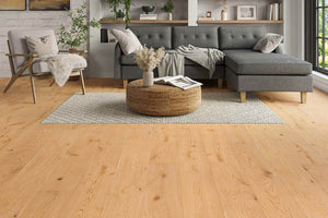 Kingham smooth oak flooring with UV lacquer