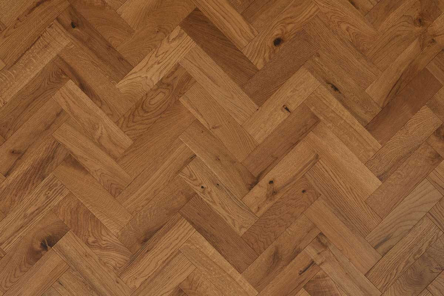 Natura Engineered Rustic Herringbone Caramel