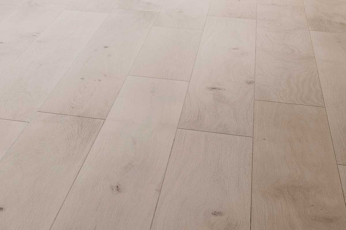 Whiteleaf white oak flooring finish detail