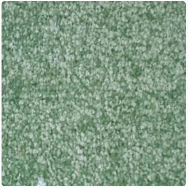 A close-up texture swatch of green artificial turf or carpet with a dense, short pile.