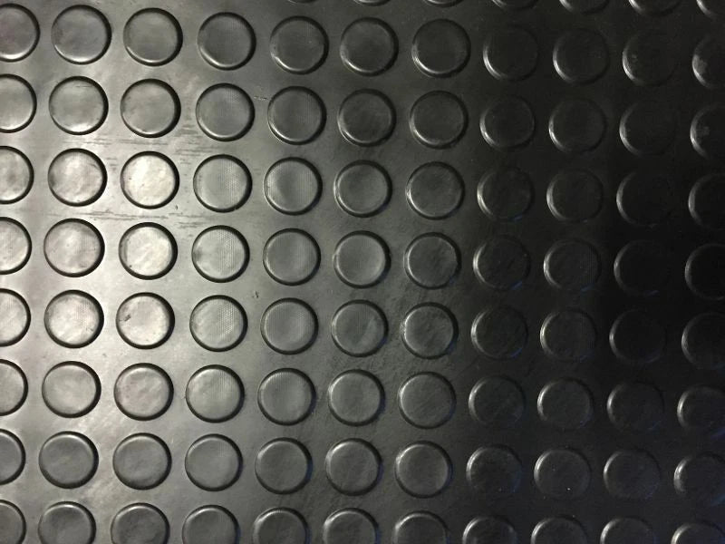 RUBBER FLOOR MATTING COIN DESIGN 3MM THICK VERY WIDE SIZE 1.2m, 1.5m, 1.8m