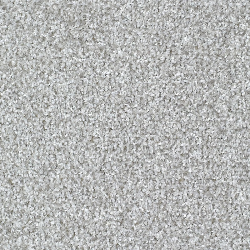 A close-up texture shot of a light gray loop-pile carpet or fabric surface.