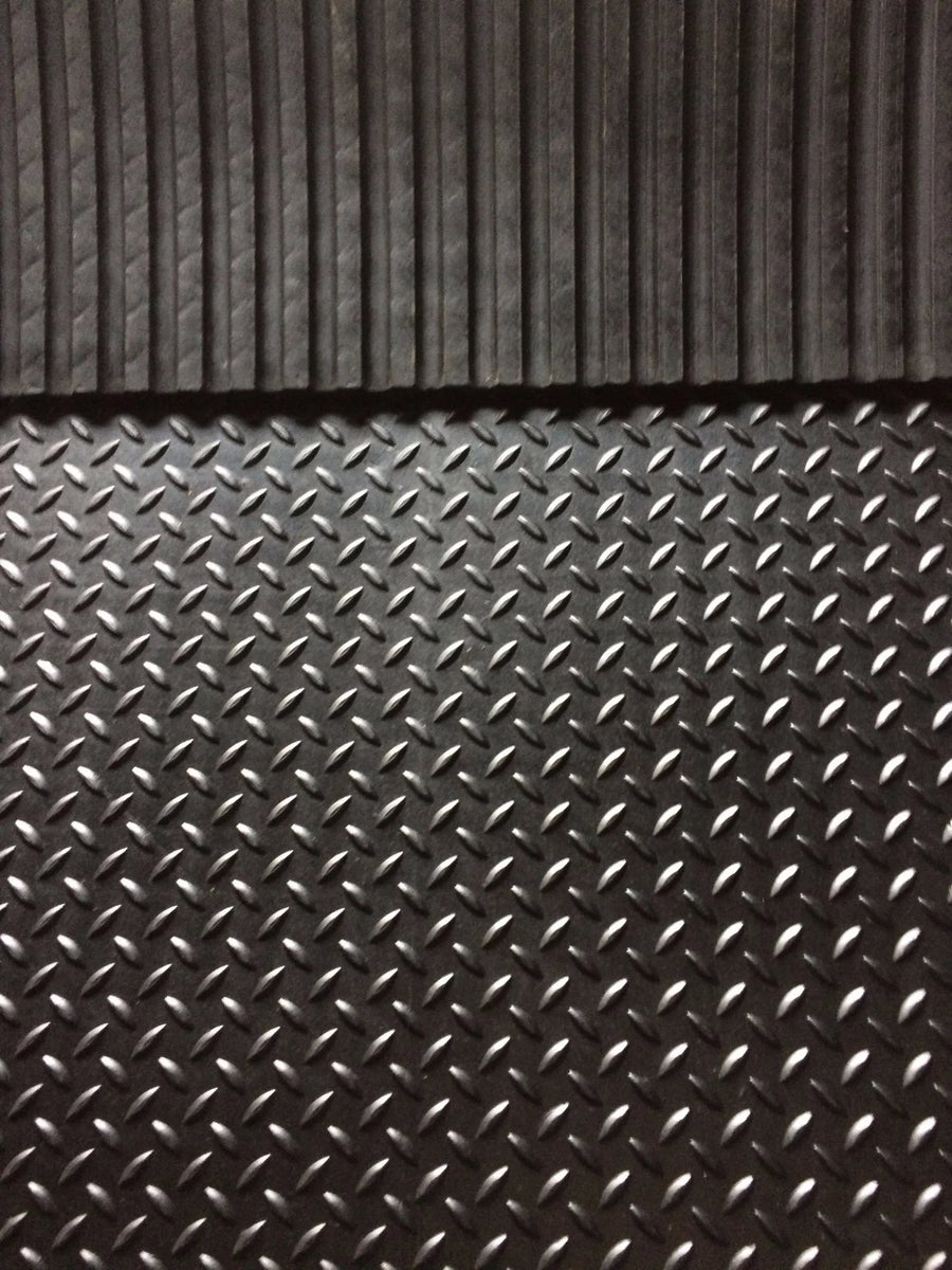 Rubber Stable Matting 6ftx4ft 17mm Horse Mats, Equine Flooring checker designtop