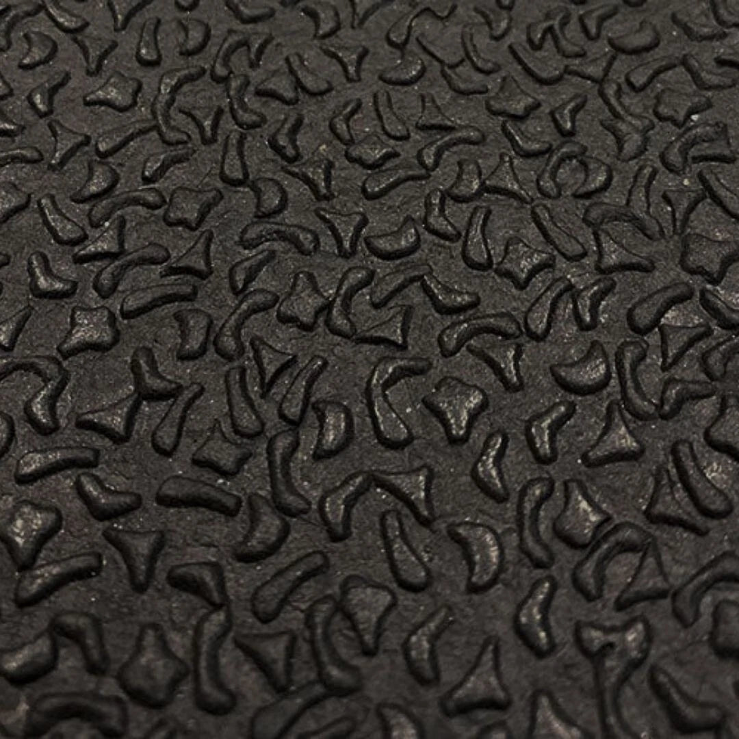 Close-up of a textured black surface with a wavy pattern