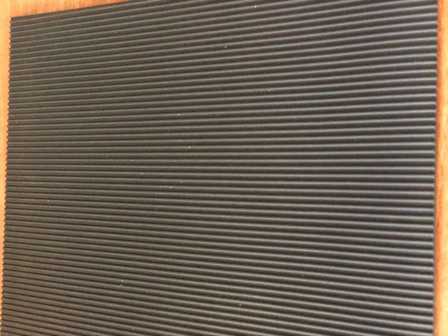 AntiSlip FINE Ribbed Rubber Flooring Protection Mat 1.2m1.5m wide Free delivery