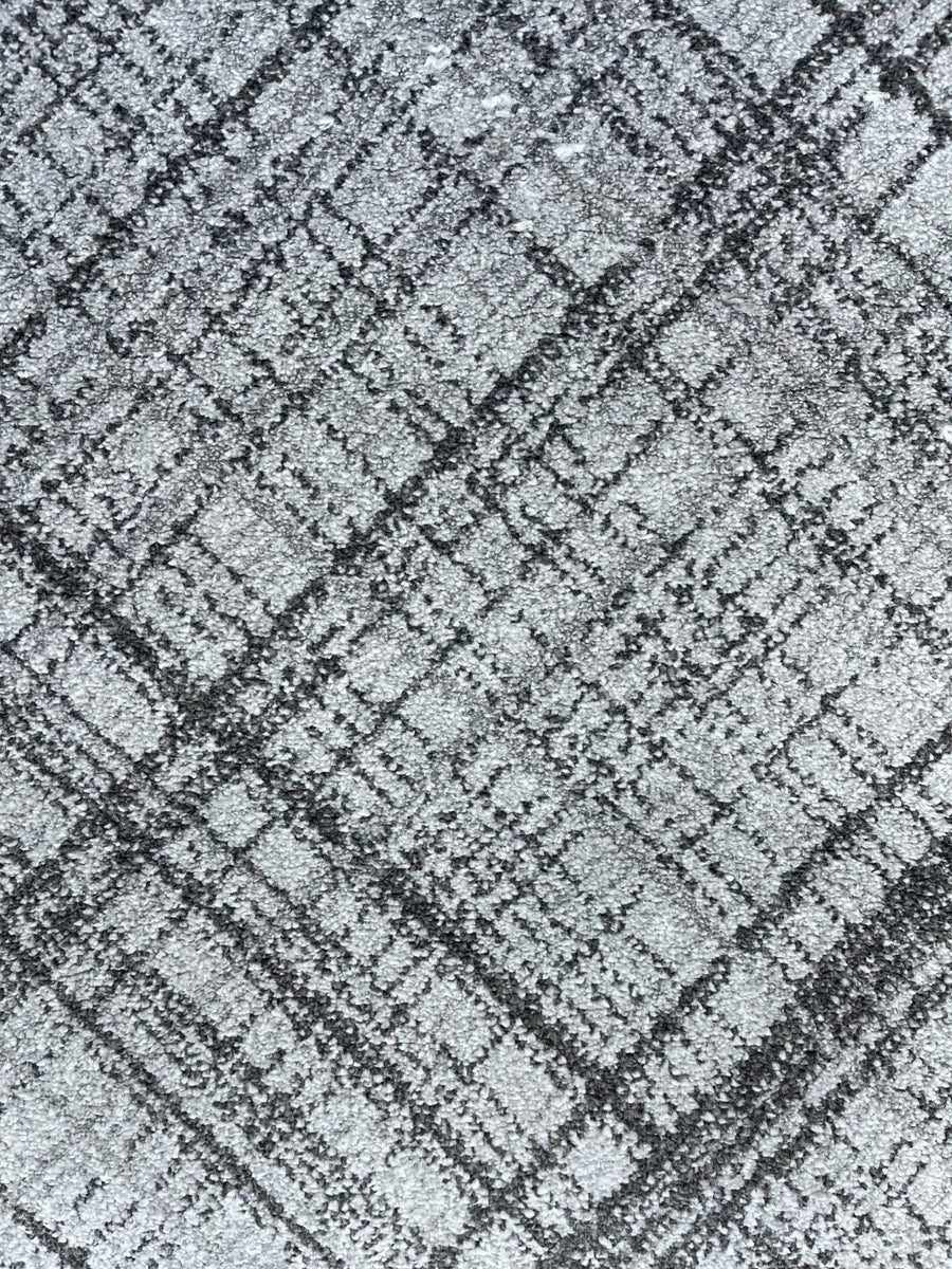 Grey Pattern Carpet 1.70m x 4m Luxury Lounge Bedroom Carpet RRP £215