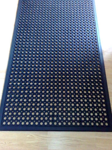 Heavy Duty Industrial Rubber Safety Floor Mat Anti-Fatigue 12mm 5’ x 3’