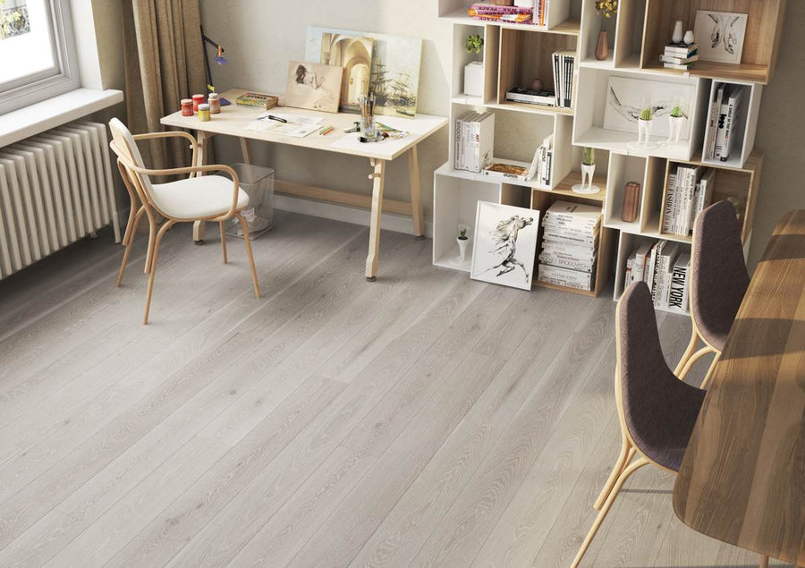 Natura Stonehaven Oak Grey Engineered Wood Matt Lacquer
