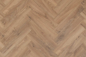 Krono Herringbone Historic Oak laminate flooring detail view