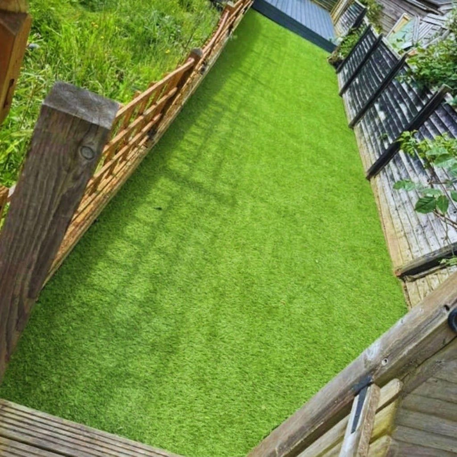 7mm 4M x 1M Artificial Grass Budget Fake Lawn Astro Turf