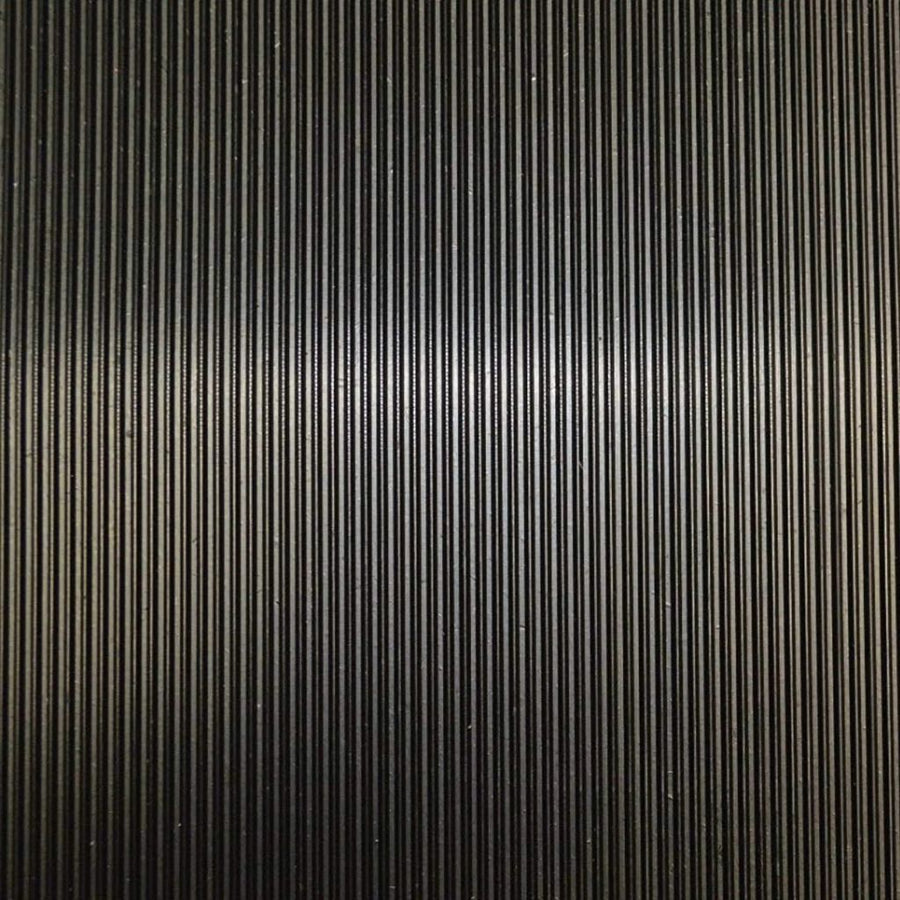 Fine Ribbed Rubber Roll Flooring Matting - 3mm Thick - 2m Wide -Up to 15m Length