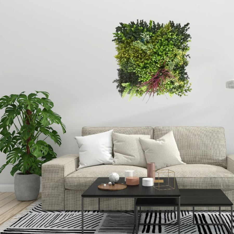 Artificial Wall Panel Realistic Plant Flower - 50cm x 50cm - Indoor / Outdoor
