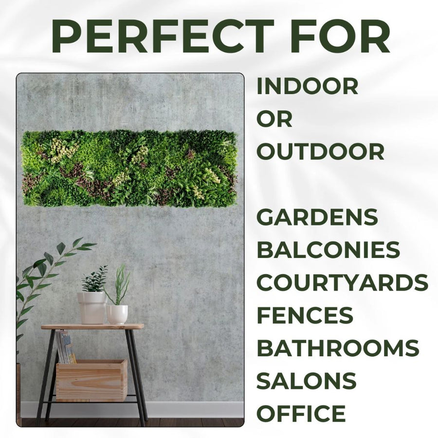 Artificial Plant Flower Living Wall Panels Realistic - 3sq. M - Indoor / Outdoor