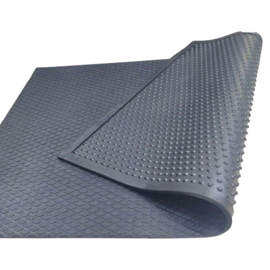 Large Rubber Gym Mat 16mm Heavy Duty Grip Top Home & Commercial Flooring Matting