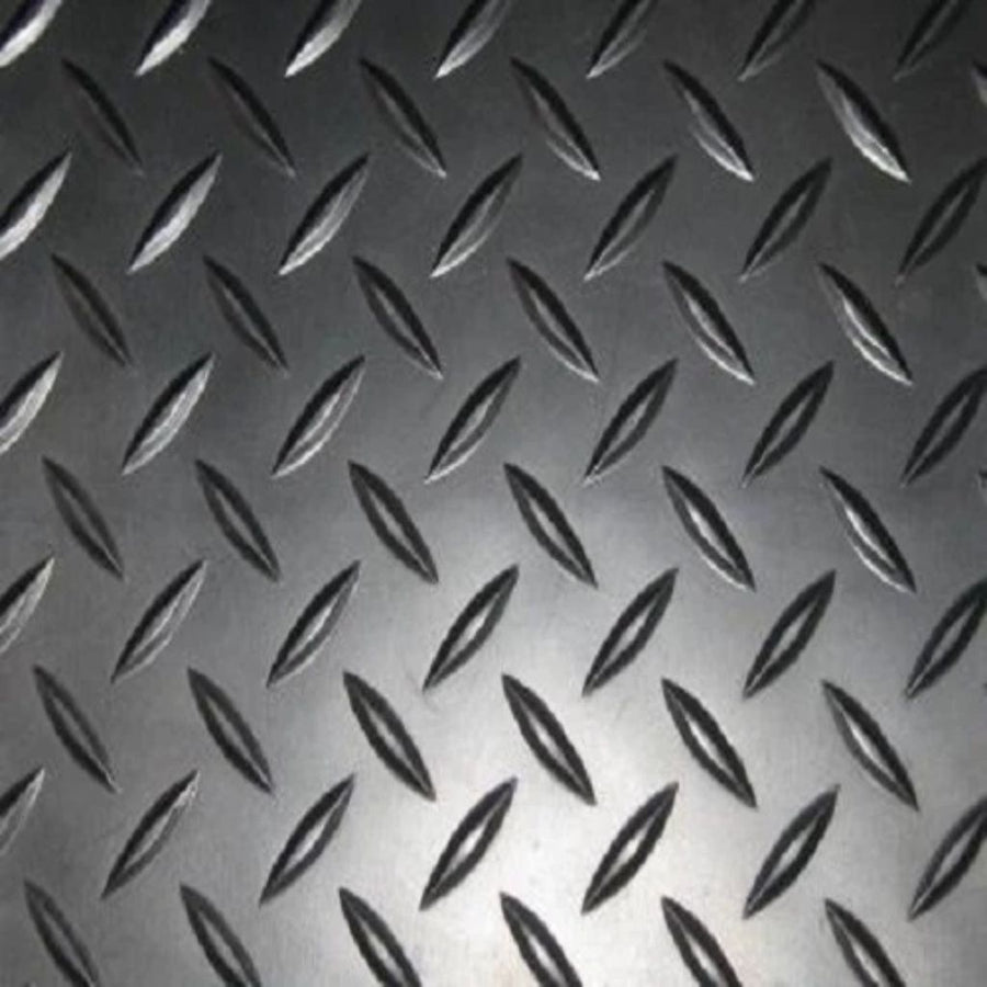 Garage Flooring 1 Bar Checker Rubber Floor Roll | 3mm Thick 1.5M Wide