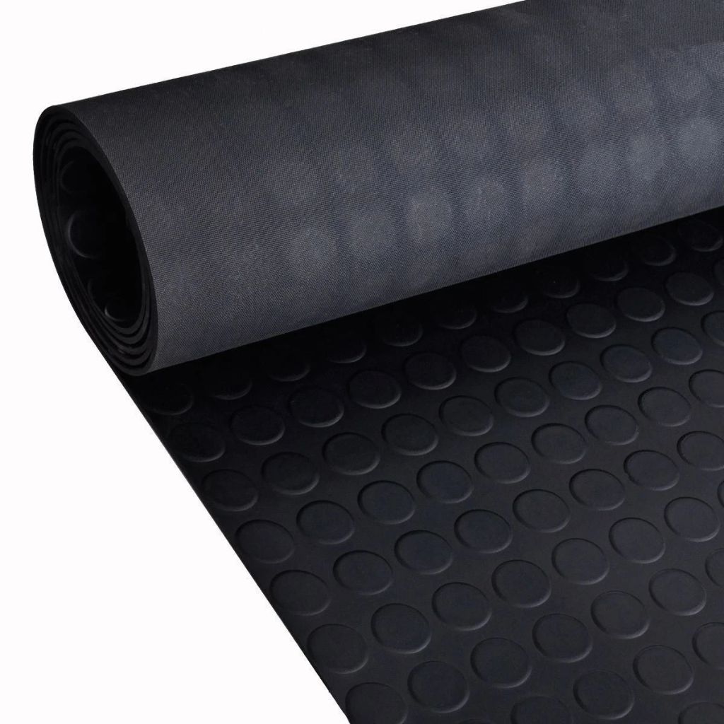 Close-up of a textured black fabric surface