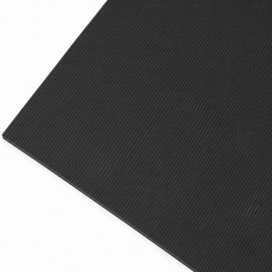 Fine Ribbed Rubber Roll Flooring Matting - 3mm Thick - 1m Wide -Up to 15m Length