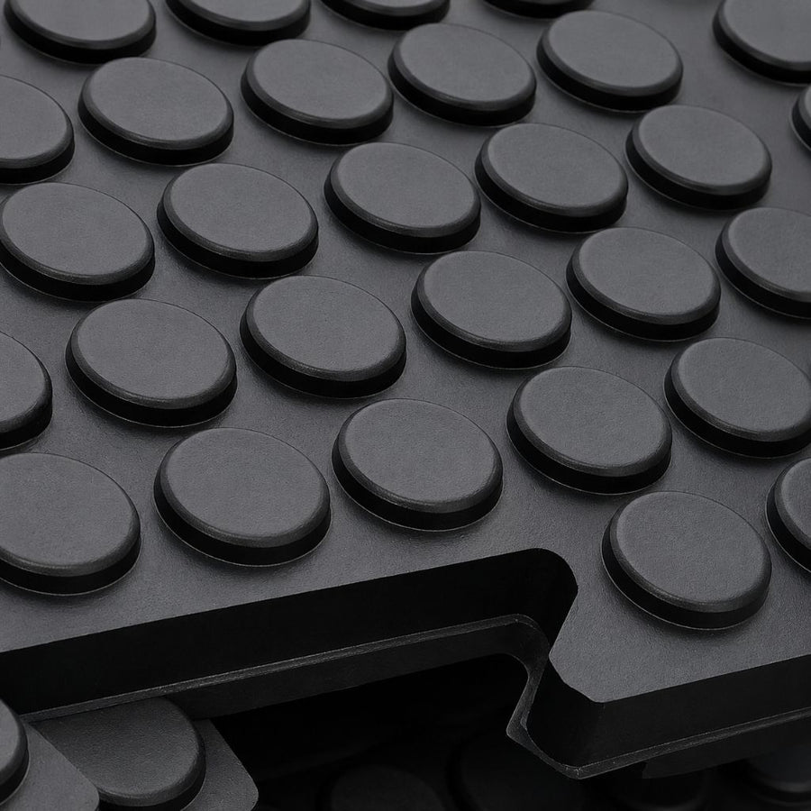 Interlocking Heavy Duty Rubber Floor Safety Mats | 1m² | 3 Thicknesses Available