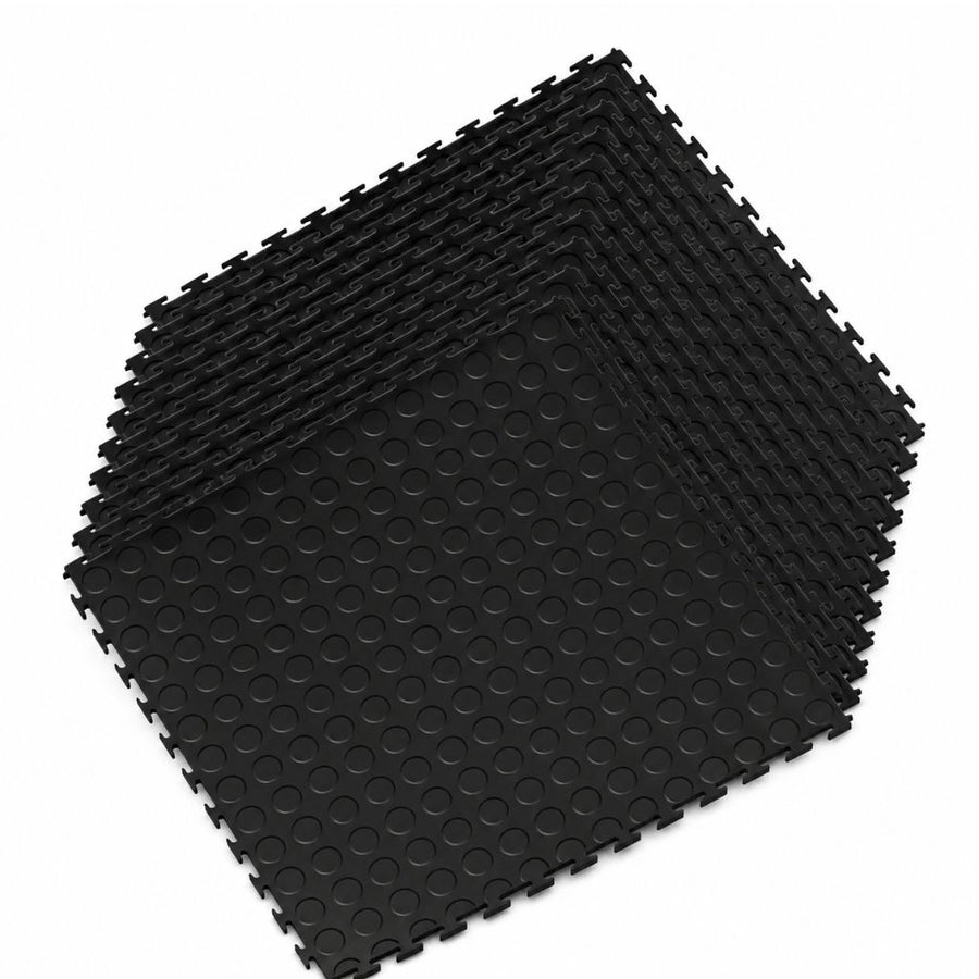 Heavy-Duty Interlocking Garage Flooring Tiles –5mm Thick PVC Workshop & Gym Mat