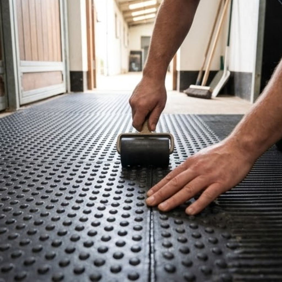 Bubbletop Rubber Stable Matting 6ft x 4ft 12mm Horse Mats Equestrian Floor