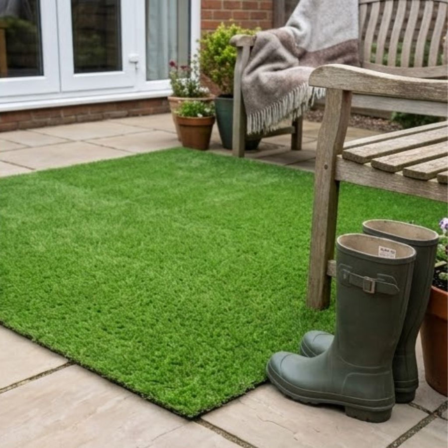7mm 4m x 3m Artificial Grass Natural and Realistic Looking Fake Lawn Astro Turf