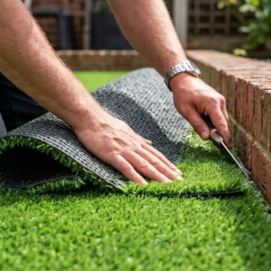 7mm 4m x 3m Artificial Grass Natural and Realistic Looking Fake Lawn Astro Turf